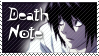 this sticker depicts L from the anime Death Note.