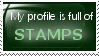 my profile is full of stamps